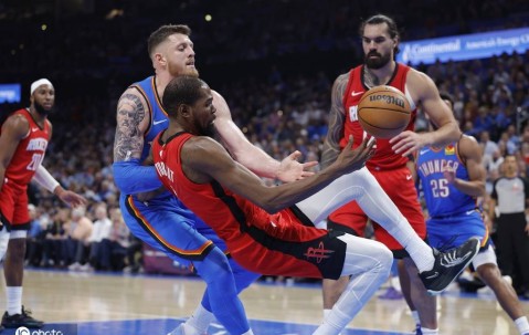杜兰特23分六犯申京39+11+7 雷霆双加时逆转火箭